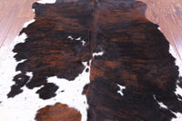 Thumbnail for Tricolor Natural Cowhide Rug - Large 6'9