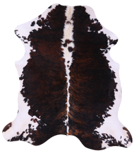 Thumbnail for Tricolor Natural Cowhide Rug - X-Large 7'0