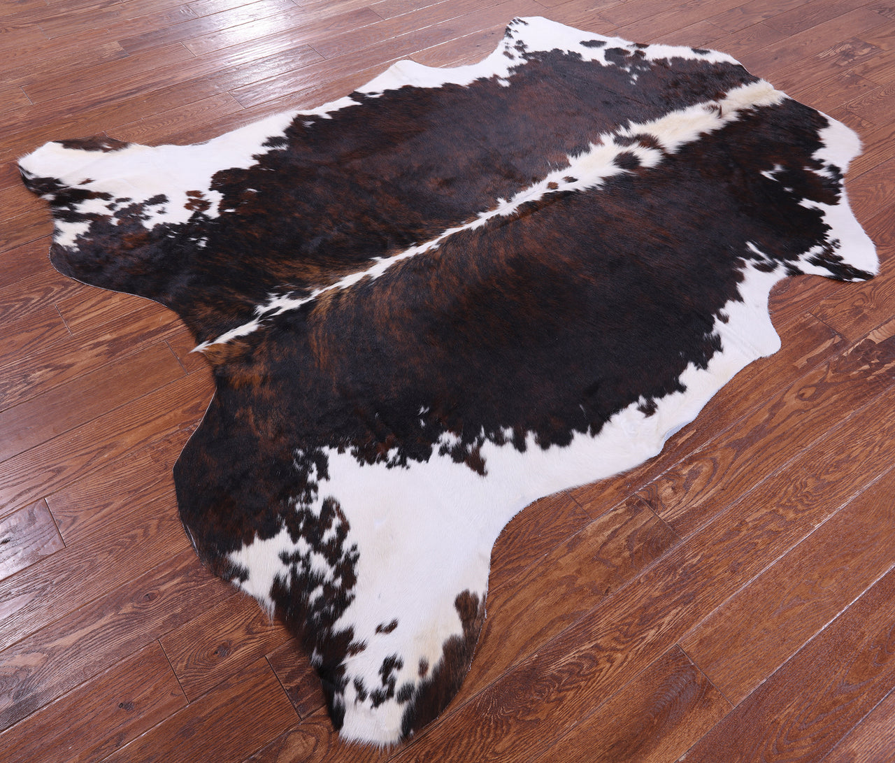 Tricolor Natural Cowhide Rug - X-Large 7'0"H x 6'4"W