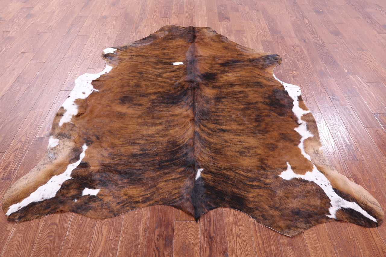 Brindle Natural Cowhide Rug - X-Large 7'0"H x 6'6"W