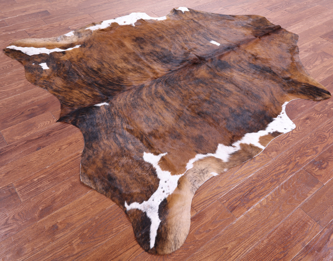Brindle Natural Cowhide Rug - X-Large 7'0"H x 6'6"W