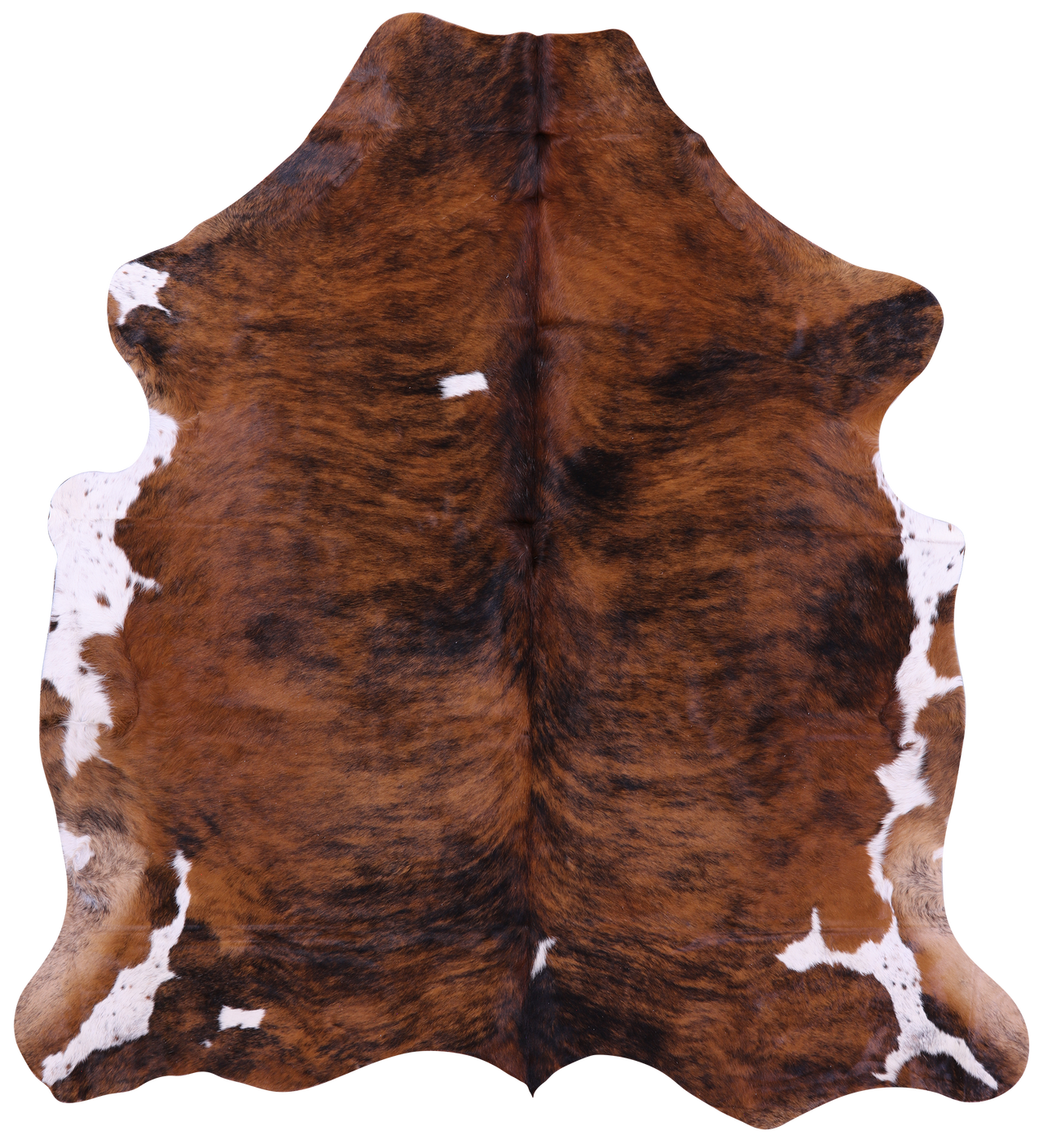 Brindle Natural Cowhide Rug - X-Large 7'0"H x 6'6"W
