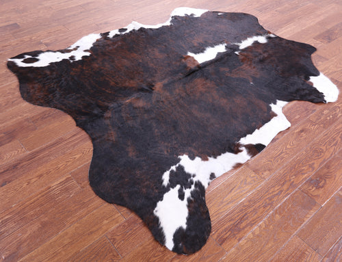 Tricolor Natural Cowhide Rug - Large 6'7