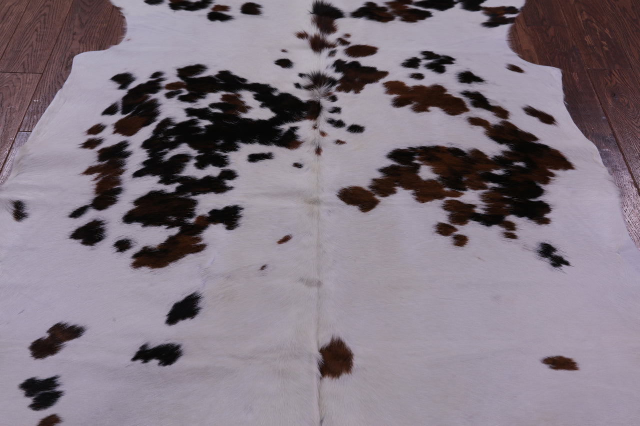 Tricolor Natural Cowhide Rug - Large 6'7"H x 6'0"W