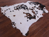 Thumbnail for Tricolor Natural Cowhide Rug - Large 6'7