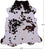 Tricolor Natural Cowhide Rug - Large 6'7"H x 6'0"W