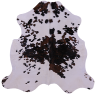 Thumbnail for Tricolor Natural Cowhide Rug - Large 6'5
