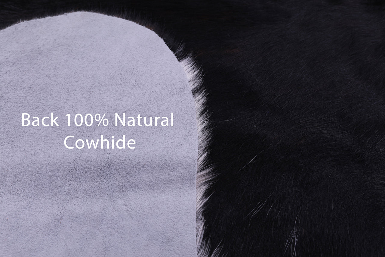 Tricolor Natural Cowhide Rug - X-Large 7'4"H x 6'11"W