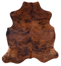 Thumbnail for Brindle Natural Cowhide Rug - Large 6'4