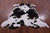 Tricolor Natural Cowhide Rug - X-Large 7'2"H x 6'4"W