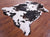Tricolor Natural Cowhide Rug - X-Large 7'2"H x 6'4"W