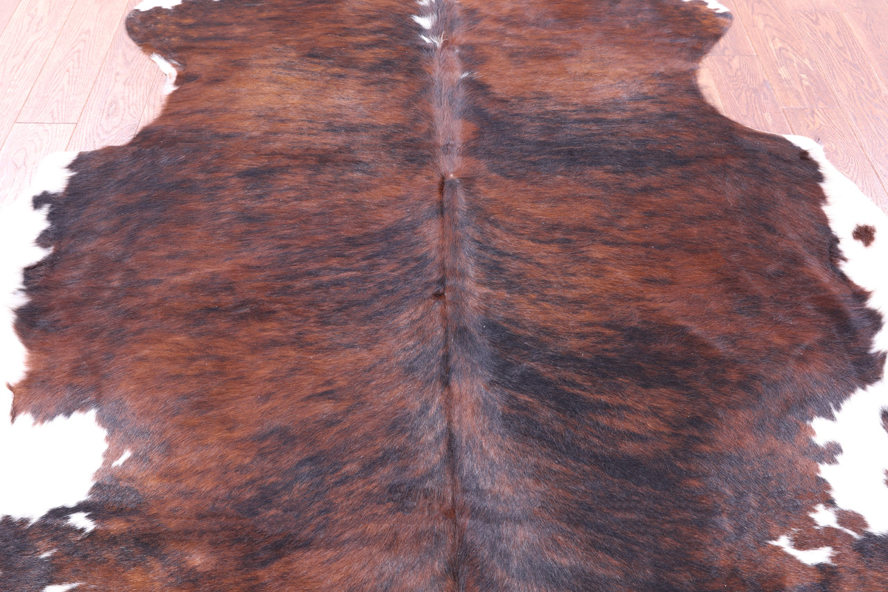 Brindle Natural Cowhide Rug - X-Large 7'2"H x 6'9"W