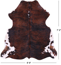 Thumbnail for Brindle Natural Cowhide Rug - X-Large 7'2