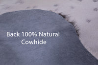 Thumbnail for Tricolor Natural Cowhide Rug - X-Large 7'7