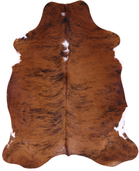 Thumbnail for Brindle Natural Cowhide Rug - Large 6'10