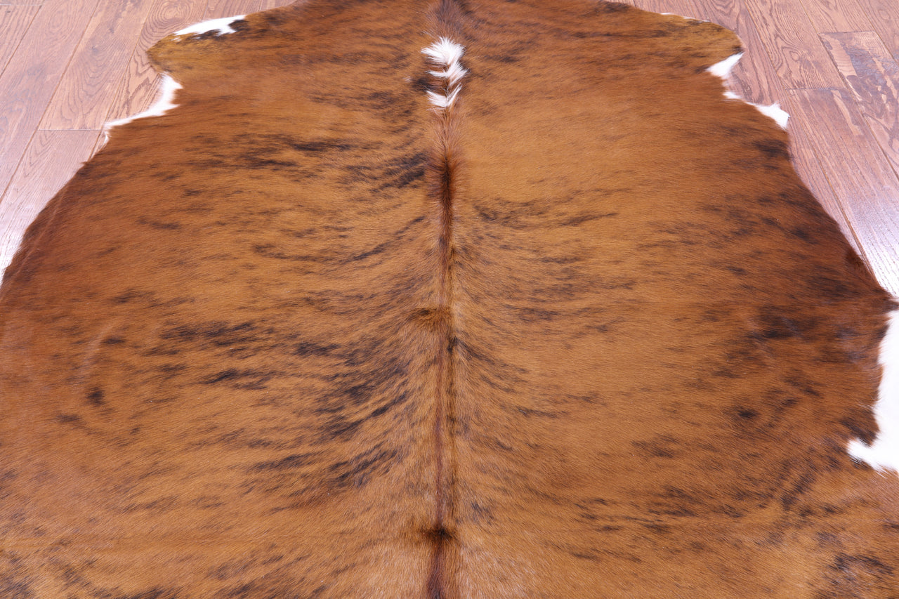 Brindle Natural Cowhide Rug - Large 6'10"H x 5'6"W