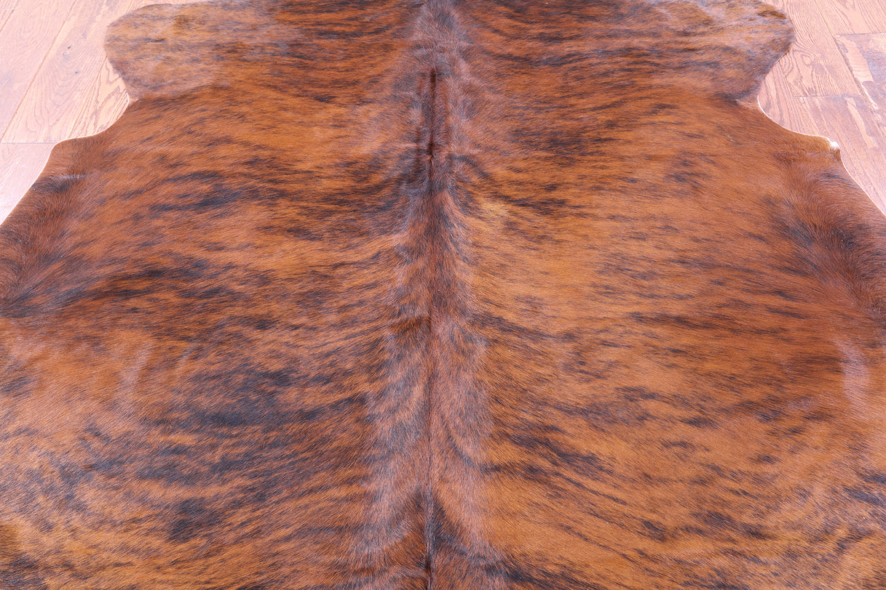 Brindle Natural Cowhide Rug - Large 6'5"H x 5'6"W