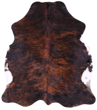 Thumbnail for Brindle Natural Cowhide Rug - Large 6'9