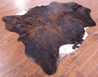 Thumbnail for Brindle Natural Cowhide Rug - Large 6'9