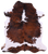 Tricolor Natural Cowhide Rug - X-Large 7'6"H x 6'6"W