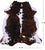 Tricolor Natural Cowhide Rug - X-Large 7'5"H x 6'10"W