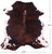 Tricolor Natural Cowhide Rug - Large 6'7"H x 6'5"W