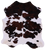 Tricolor Natural Cowhide Rug - Large 6'5"H x 5'10"W