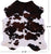 Tricolor Natural Cowhide Rug - Large 6'5"H x 5'10"W