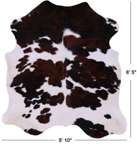 Thumbnail for Tricolor Natural Cowhide Rug - Large 6'5