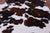 Tricolor Natural Cowhide Rug - Large 6'5"H x 5'10"W