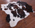 Tricolor Natural Cowhide Rug - Large 6'5"H x 5'10"W