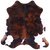 Tricolor Natural Cowhide Rug - Large 6'5"H x 6'4"W