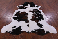 Thumbnail for Tricolor Natural Cowhide Rug - X-Large 7'6