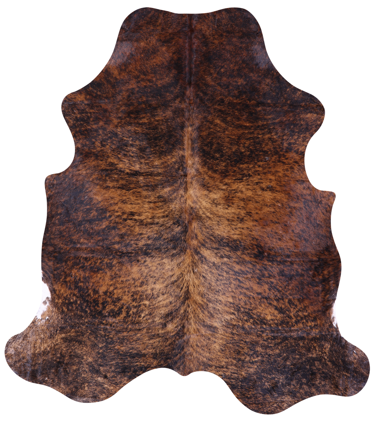 Brindle Natural Cowhide Rug - Large 6'11"H x 6'2"W