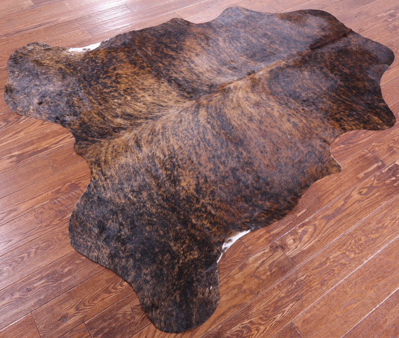 Brindle Natural Cowhide Rug - Large 6'11"H x 6'2"W