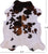Tricolor Natural Cowhide Rug - X-Large 7'0"H x 6'2"W