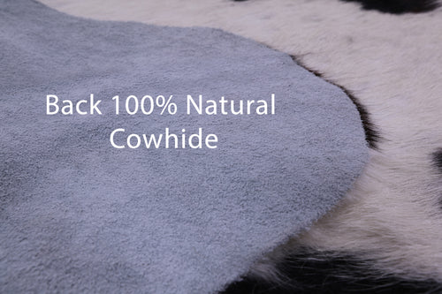 Tricolor Natural Cowhide Rug - Large 6'9