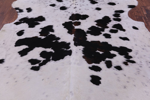 Tricolor Natural Cowhide Rug - Large 6'10