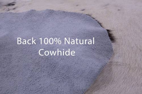 Tricolor Natural Cowhide Rug - Large 6'10