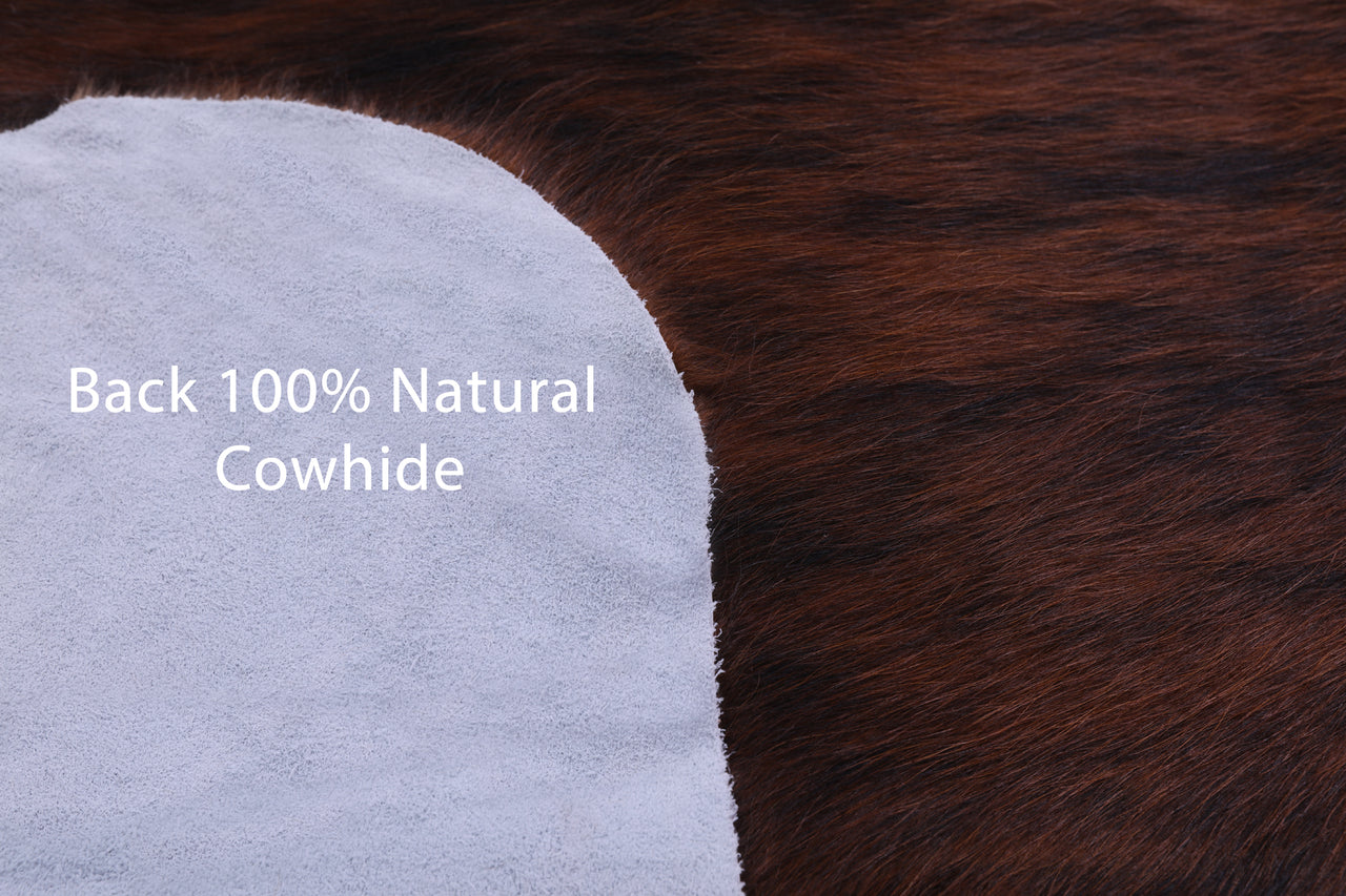 Brindle Natural Cowhide Rug - Large 6'8"H x 6'7"W
