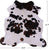 Tricolor Natural Cowhide Rug - Large 6'7"H x 6'6"W