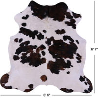 Thumbnail for Tricolor Natural Cowhide Rug - Large 6'7