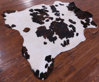 Thumbnail for Tricolor Natural Cowhide Rug - Large 6'7