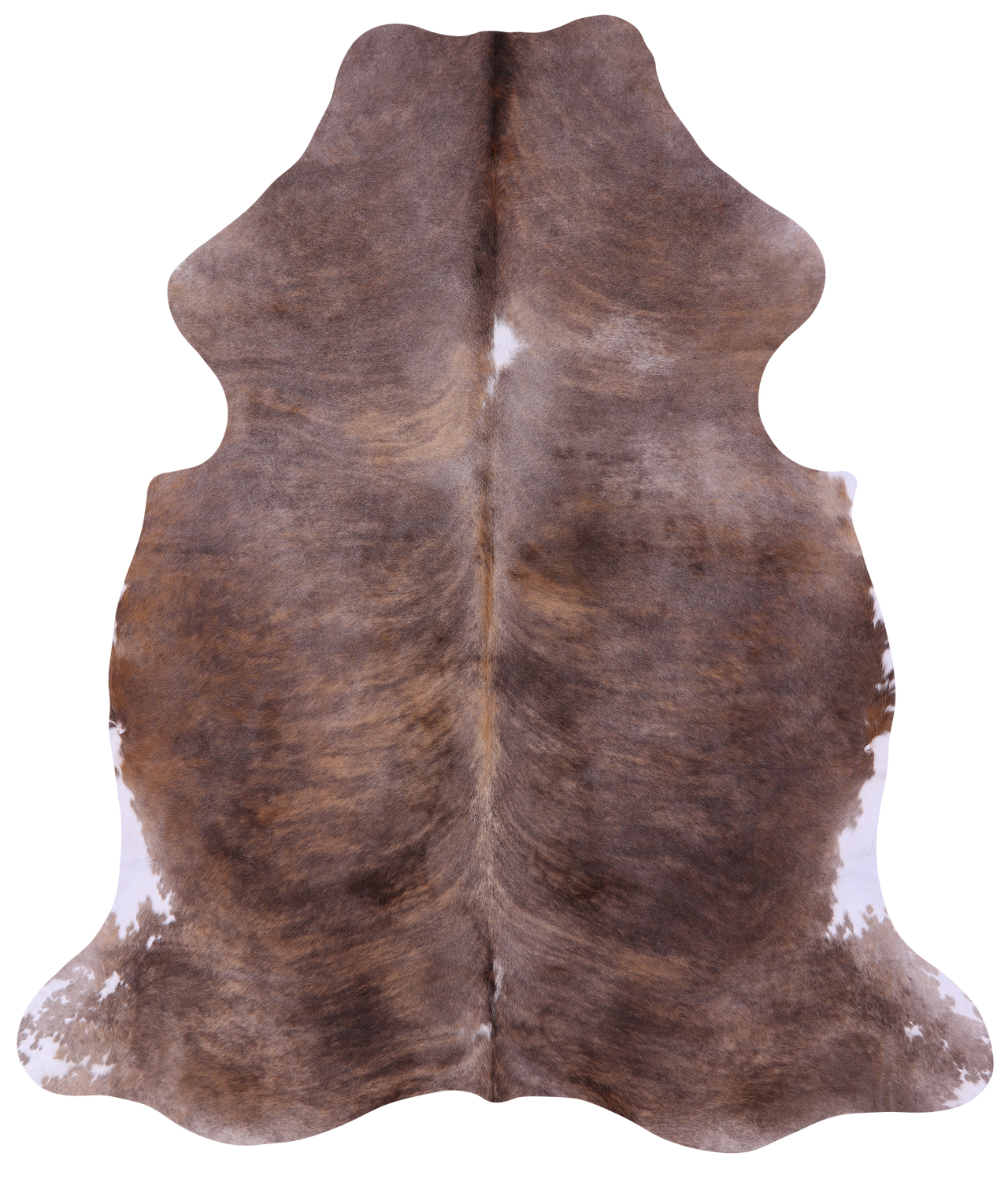 Light Brindle Natural Cowhide Rug - X-Large 7'6"H x 6'5"W