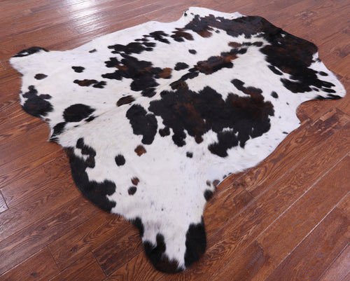 Tricolor Natural Cowhide Rug - Large 6'9