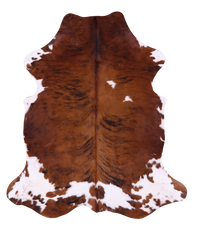 Thumbnail for Brindle Natural Cowhide Rug - Large 6' 7