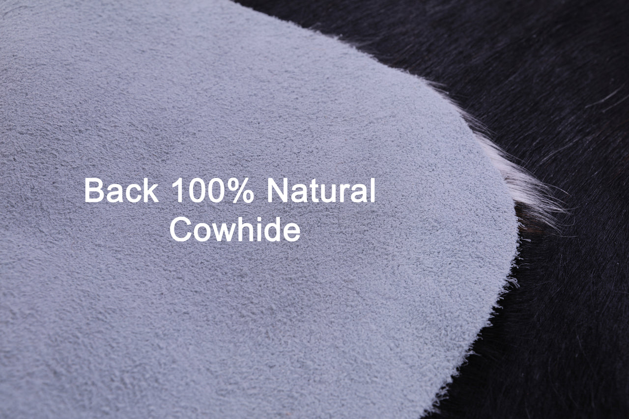 Tricolor Natural Cowhide Rug - X-Large 7' 0"H x 6' 10"W