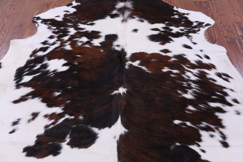 Tricolor Natural Cowhide Rug - Large 6'10