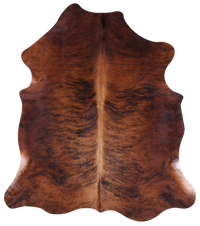 Thumbnail for Brindle Natural Cowhide Rug - Large 6'5