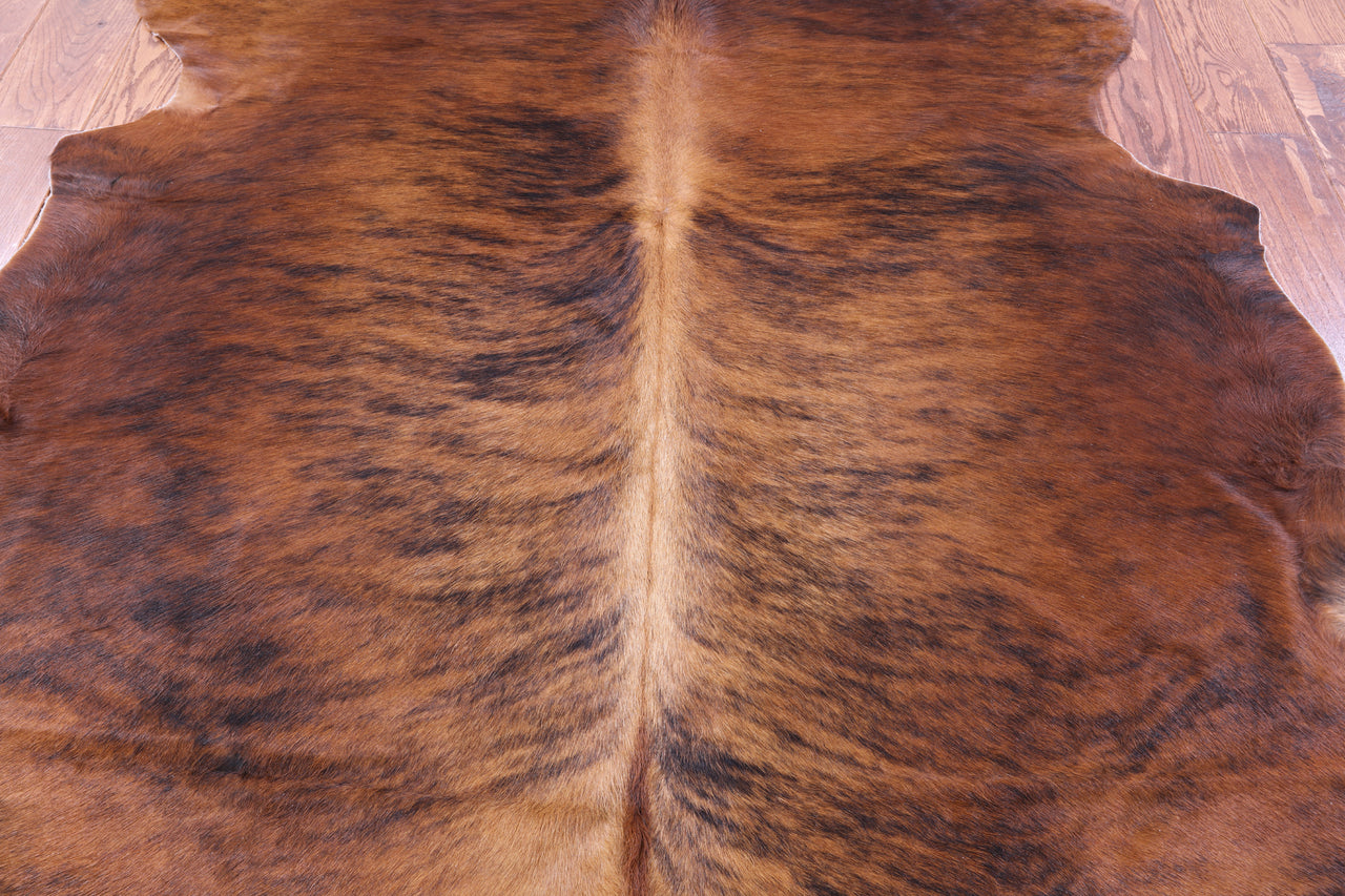 Brindle Natural Cowhide Rug - Large 6'5"H x 5'7"W